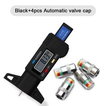 로기스 디지털 노기스 버어니어 캘리퍼스 버니어 자동차 타이어 두께 게이지 타이어 트레드 깊이 측정기 게이지 측정 도구 악기 모니터링 타이어 게이지 감지, 협력사, 검정과 모자