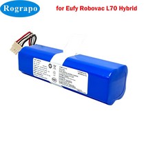 Eufy Robovac L70 하이브리드 로봇 진공 청소기 예비 부품 용 14.4V 5200mAh 리튬 이온 배터리 T2190, 한개옵션0