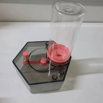 브러쉬린서 브러시린서 미술물통 대용량 미술 수채화 붓 클리너 세척기 9종, 육각형(투명 베이스) 핑크
