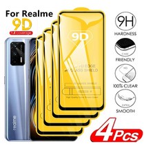 1-4Pcs Realme GT 5G Neo 6 7 8 Pro 스크린 프로텍터 C3 X2 XT Narzo 30 2 C21 8i 용 9D 강화 유리, [03] 3PCS, 14 For Realme X2 Pro