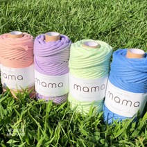 우동끈 5mm 프리미엄 콘사 마크라메 마크라메실 17컬러 재료, 레드