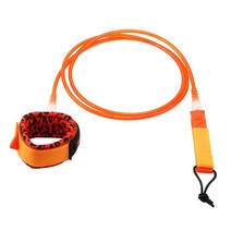 롱보드 서핑보드 수상 스키를 위해 조절 가능한 손잡이가 있는 경량의 서핑 가죽끈, TPU, 오렌지 8피트