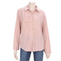 무자크 GD01 앞단추셔링블라우스 ML2WBL10