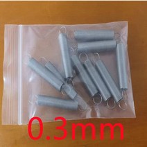 압축스프링 판 토션 인장 금형 코일 스프링 10 개/묶음 0.2mm 스테인레스 스틸 인장 스프링 O 후크 연장, 09 20mm_02 0.4mm_03 3mm
