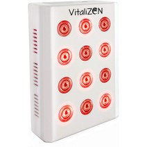 Red Light Therapy Device by VitaliZEN 660nm & 850nm Near-Infrared LED Light with Timer 12 LEDs, 한개옵션0