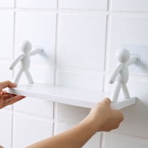 다올려 무지주 벽선반 무타공 못 없이 붙이는 선반, LP다올려-그레이
