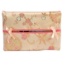 박씨상방 휴대용 양단 티슈지갑, 노랑