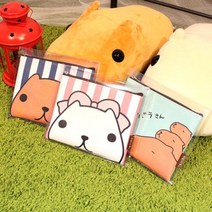 업타운걸스 카피바라상 납작 파우치 여행용 다용도 문구 화장품