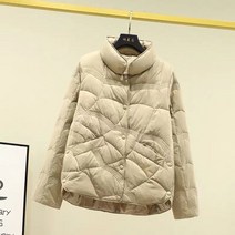 FANSYLI 여성 숏 면야상 여성경량패딩점퍼 겨울패딩여성 W2T6