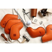 꼬매다 레더 아리조나 튤리파노(오랜지색) 천연가죽 아이언 커버1p, 8