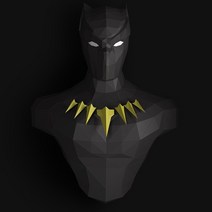 페이퍼크래프트 DIY 마블 어벤져스 헌팅트로피, 2.블랙팬서(펄 용지)