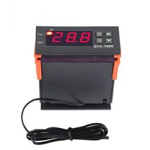 측량분석장비STC-1000 LED 디지털 온도 조절기 인큐베이터 12V, 03 AC 110-220V