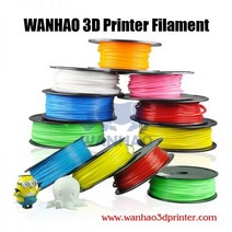 3D 프린터 WANHAO PLA ABS 소재 필라멘트 1kg 롤 2.2lb 크기 1.75mm 3mm FDM 3d 88 옵션, WHITE