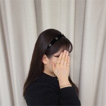 악세서리마켓 벨벳 오닉스 리본 제니 머리띠 헤어밴드 (7918800)
