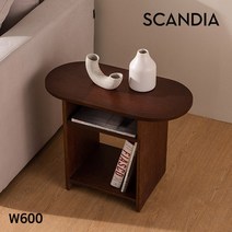 스칸디아 디어 라왕 합판 원목 스툴 겸 협탁 600/착불배송, 딥브라운