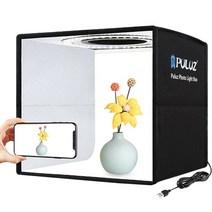 PULUZ 미니스튜디오 LED 포토박스 셀프촬영 누끼컷 40x40cm