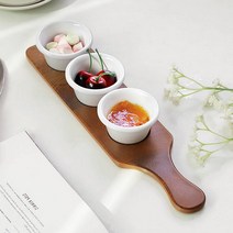 소스볼 트레이세트 4P 홈파티 플레이팅 종지 소스그릇 카페 일식집 피자집 피클 접시 용기 그릇, 단품, 단품