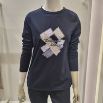 올리비아로렌 [프린터 라운드티][매장인기] 부담스럽지 않고 멋스럽게 간절기 시즌부터 가볍게 입기 좋은 아이템 VVBALYS2111
