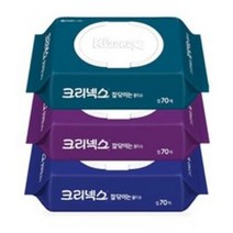 유한킴벌리 크리넥스 잘닦이는 물티슈 캡형 70매 1팩, 1개