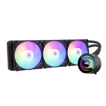 열교환기 커스텀수냉 Darkflash-DX 120/240/360 워터 쿨링 CPU 쿨러 ARGB 팬 액체 방열판 라디에이터 LGA, 02 DX360 black_01 Black