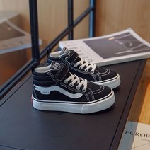 스노우보드신발 보드부츠 스노우보드부츠 스노우보드화 스노우부츠 화 키즈 하이탑 캔버스화 2022 가을 겨울 캐주얼 남녀 러닝 단판화, 블랙