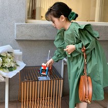 주란 빅프릴 원피스 그린 여아 자매룩 아기옷 아동복