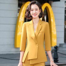 투피스 직업 코트 디자인 여성 진행자 양복 슬림 정장 패션 사회자 행사 의상