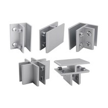 욕실브라켓 유리선반 샤워부스 유리고정 AL 유리브라켓 L형, 1개