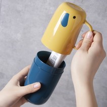 휴대용양치컵 칫솔케이스 칫솔통 여행용칫솔세트4색상, 휴대용 양치컵E 화이트