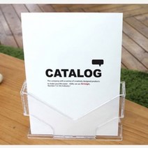 기업 리플렛 꽂이 스탠드 팜플렛 회의실 미팅실 전시회 세미나, A4-투명