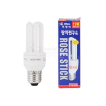 포커스 장미전구 삼파장 EL 11W, 주광색
