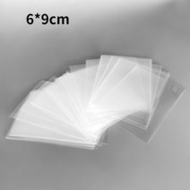 테니스연습기 100pcs 카드 보호 커버 플라스틱 투명 다기능 필름 58x88cm 타로 게임 컬렉션, 01 6x9cm G687B