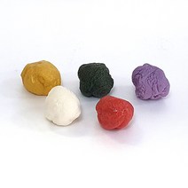 송편반죽 자연해동 찌지않고 바로 먹는 떡반죽 익반죽 송편만들기, 우리쌀클레이 빨강(500g), 500g, 1개