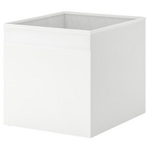 이케아 드뢰나 수납함 화이트33x38x33 702.628.28, 화이트, 1개
