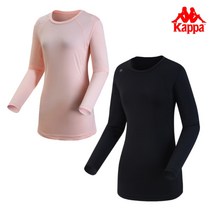 카파 여성 간절기 옆트임 롱 슬리브 티셔츠 KLRL122FN