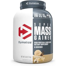 Dymatize 슈퍼매스 게이너 프로틴 파우더 52g 프로틴 10.7g BCAA 바닐라맛 6파운드