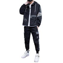 셀럽당 남성 코트 주니어 투피스 남성복 카고 캐주얼 트레이닝 세트