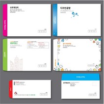 [디자인공방] 회사 우편 서류봉투제작 100매부터 소량 대량 디자인 인쇄 소봉투 대봉투 편지봉투 각대봉투, 500매, 소봉투_흑백_체크레쟈크_규격형(220x105mm)