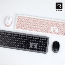 [로이체] 무선 풀버전 키보드 마우스 세트 콤보 RMK-4600 [무선 키보드 저소음 슬림], 2.블랙