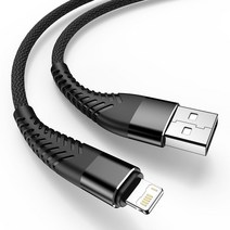 고속 충전기 무선 고속 충전 USB 케이블 아이폰 11 12 13 프로 맥스 Xs X XR 8 7 6 6s 플러스 SE2 아이패, 01 Black_03 2m