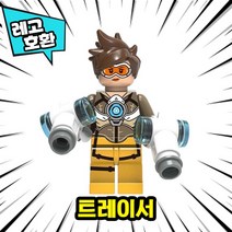 [큐브월드] 레고호환 오버워치 캐릭터 블록 미니 피규어 레고호환블록 중국레고, 03. 트레이서