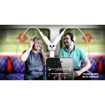 SUCK UK Jack Rabbit Headphone Splitter 백색 귓.. 정품보장, 단일