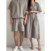 나니까 커플 시밀러룩 아노락 트레이닝 상하세트 냉장고바지 여름 원피스 트레이닝복