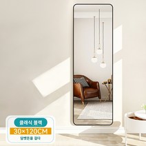 미드센츄리거울 비정형 전신거울 아치 전신 거울 드레스 플로어 미러 홈 벽 교수형 소녀 침실 메이크업 교수형 벽 기숙사 입체 피팅 스타일, 다른, 아니요, 둥근 모서리 30120 클래식 블랙 벽걸이형 모델