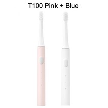 음파전동칫솔 초음파 전동 칫솔 음파 진동 치솔샤오미 Mijia 소닉 전동 칫솔 T100 무선 충전식 IPX7 방수, 핑크와 화이트