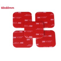접착제 투명 아크릴 양면 접착 테이프 VHB 3M 강한 패치 방수 흔적 없음 고온 저항, [05] Square 60x60mm, [03] 50pcs