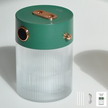 12라이프 레트로 감성 뉴트로 무선 듀얼 무소음 가습기 캠핑 차박 USB, 올리브그린