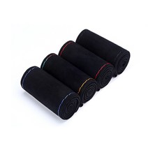 KINGS DIY 스웨이드 핸들커버 통가죽 370mm-380mm 공용, 브라운