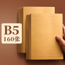 편지지 편지 a4화이트옐로우 심플 뒤쪽 공백 연서 원고지 가능필지 메모지 소가죽지, T07-B5모두 160장