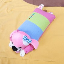 경추베개 거북목 일자목 경추 목베개 목디스크 메밀 숙면 리본강아지 메밀베개 핑크